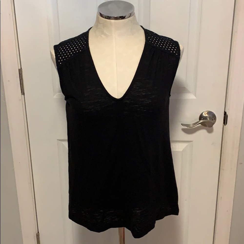 Banana Republic black lacy top